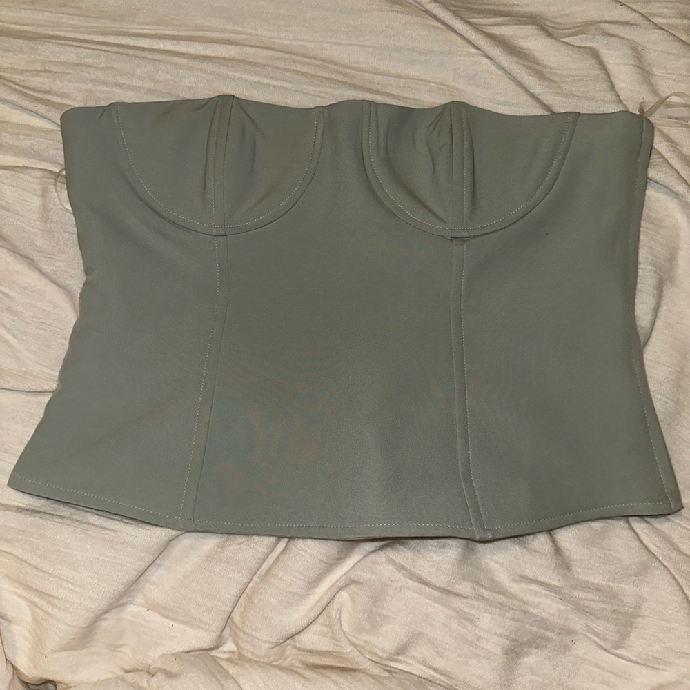 PacSun strapless top, zips up the side, size M